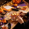 thumbnail image 3 of Halloween Decorations Halloween Stemless Glasses Drinking Glasses 15Oz Pattern Tumbler Cups Pumpkin Printed Flat Glass Halloween Drinkware For Party Fall Glass&Bottle, 3 of 6