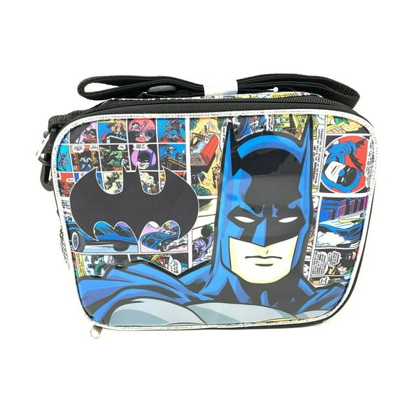 Dc Batman Lunch Bag Snack Bag with Adjustable Shoulder Straps