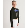 thumbnail image 3 of Black  Glow up Women's Cropped Hoodie, 3 of 8