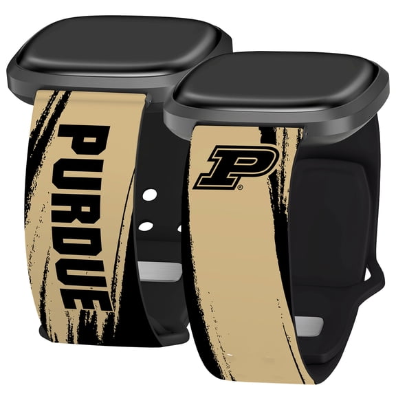 Purdue HD Paint Stripe Unisex Watch Band for FitBit Versa 3 & Sense (Long)