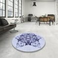 thumbnail image 4 of Ahgly Company Machine Washable Indoor Rectangle Transitional Heavenly Blue Area Rugs, 8' x 10', 4 of 7