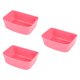 thumbnail image 5 of 3 cuencos colgantes para jaulas de mascotas, cuencos para perros y gatos, bebederos y comederos multifuncionales. Rosa, 5 of 9
