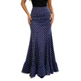 thumbnail image 3 of CAIXIA Womens Maxi Skirt 2026 Summer Flowy Polka Dot Floral High Waisted Mermaid Office Work Spring Long Slip Skirts, 3 of 5