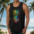 thumbnail image 2 of Casual Tops de Verano de la Moda de los Hombres sin Mangas Impreso Cuello Redondo, Camisa Ligera Y Cómoda para Diario, 2 of 5