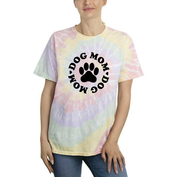 Dog Mom Tie Dye Spiral Women -Smartprints Designs, Female Small