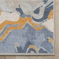 thumbnail image 3 of Well Woven Abstract Harmony Modern Stripes Pattern Blue Gold Flat-Weave Easy to Clean 3'3" x 5' Area Rug, 3 of 7
