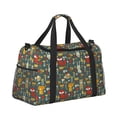 thumbnail image 2 of Fotbe Cute Animal Forest Bolsa de Viaje con Estampado, Bolsa de Fin de Semana para Mujer con Compartimento para Zapatos, Bolsa de Gimnasio con Bolsillo Húmedo, 2 of 7