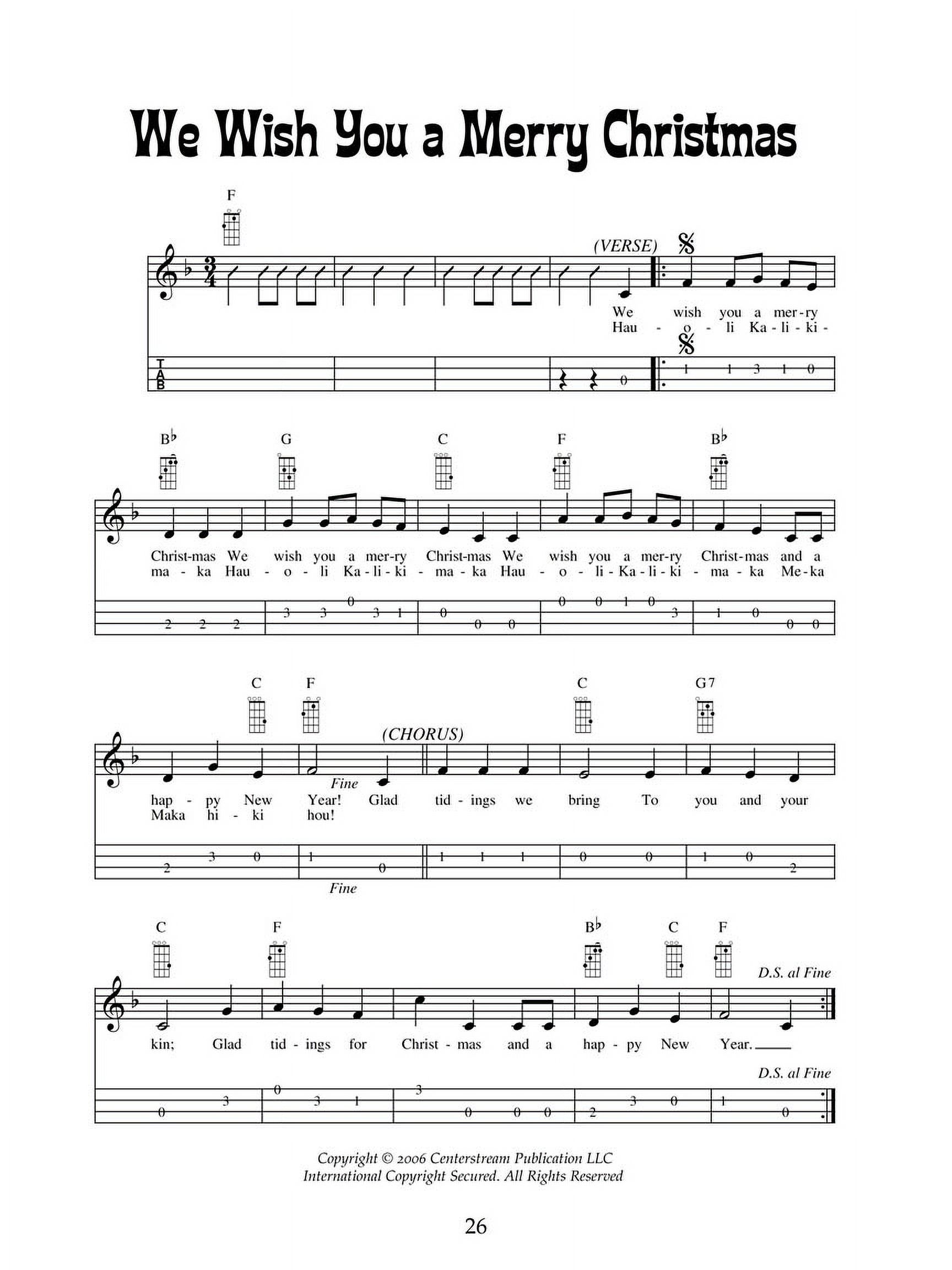 Christmas Ukulele, Hawaiian Style