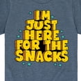 thumbnail image 3 of Instant Message - I'm Just Here For The Snacks - Toddler & Youth Short Sleeve Graphic T-Shirt, 3 of 6
