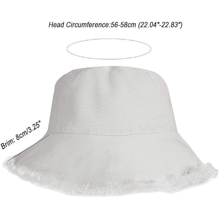 Frayed Bucket Hats for Women Men, Unisex Trendy Distressed  display picture 1