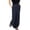 Dark Blue, variant on Womens Skirts High Waisted Midi Straight Denim Pockets Buttons Zipper Casual Summer Striped Blue Skirt L