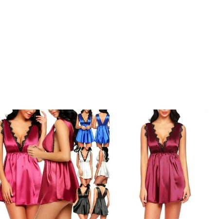 Wijhcboe 2 Pack Plus plus Size Tulle Skirt Lingerie Size Sexy Lace Sleepwear Satin Chemise Medium Lingerie Temptation V Neck Lingerie for Women Bras Underwear Valentine Panties Sexy Nighties for Wom