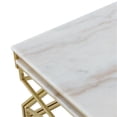 thumbnail image 5 of Posh Living Navarro Square Marble Top Nesting Coffee Table in Gold, 5 of 8