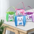 thumbnail image 2 of 【Ready Stock】 Easter Bunny Basket Bag for Kids Boys Girls Personalized Candy Egg Baskets with Long Ear Gifts Storage Buckets, 2 of 13