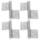 thumbnail image 5 of Bisagras de acero inoxidable resistentes para puerta de muebles del hogar, 4 piezas, desmontables, 5 of 8