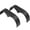 Black, variant on Amkui Tandem Trailer Fenders Double Axle,2 Pack Fit for 13"-15" Wheels,Teardrop Enclosed Trailer Fenders Replacement for Car Hauler, Cargo, Utility Trailer