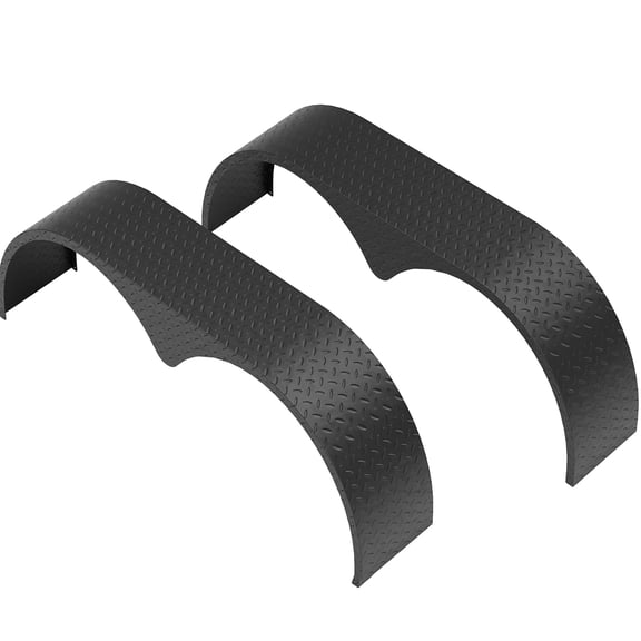 Tandem Trailer Fenders Double Axle,2 Pack Fit for 13-15 Inch Wheels,66" x 9.1" x 20" Teardrop Enclosed Trailer Fenders Replacement for Car Hauler,Cargo,Utility Trailer