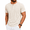Beige, variant on Men's Cotton Stretch Short Sleeve Henley Shirt, Lightweight 4-Button Regular Fit Casual Summer Tee