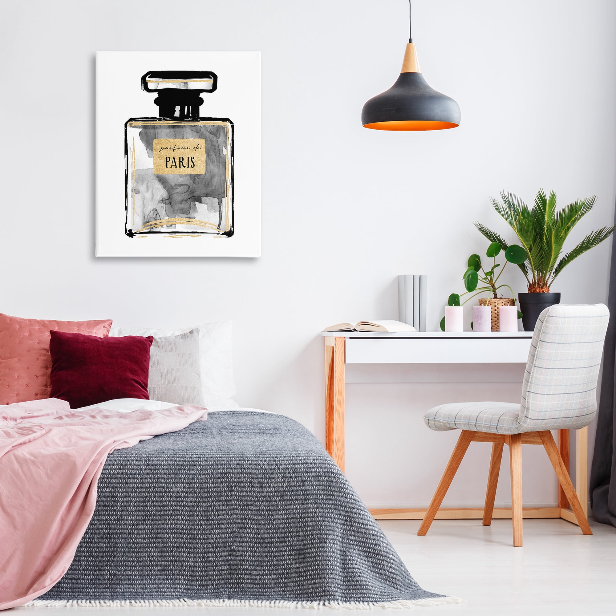 Stupell Industries Bold French Perfume Beauty & Fashion Painting Gallery Wrapped Canvas Art Print Wall Art, 30 x 40