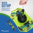 thumbnail image 3 of Flybar Pogo Trick Ball for Kids, Balance Bounce Board Toy, Textured Anti-Slip Deck For Secure Jumping, Indoor & Outdoor Toy For Boys & Girls, Supports Up To 160 Lbs, Includes Hand Pump, Green Mean, 3 of 7