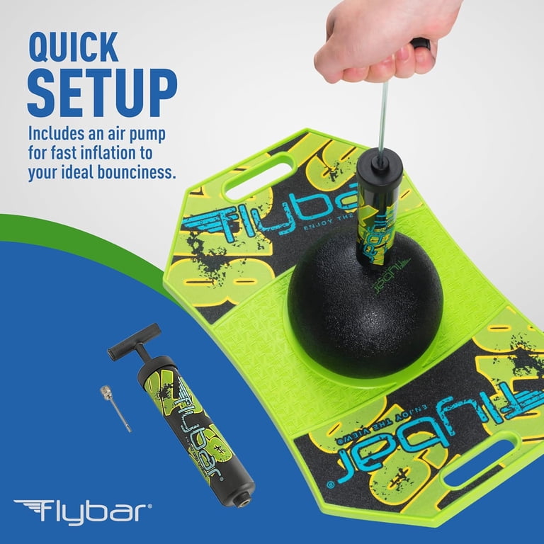 Flybar Pogo Trick Ball Green, Anti-Slip Deck, 160 Lb Capacity photo 2