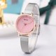 thumbnail image 2 of Ocio Moda Mujer Simple Rhinestone Tachonado Aleación Dial Reloj de pulsera de cuarzo (Rosa), 2 of 3