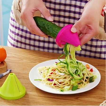 Shred Slicer Spiral Device Vegetable Slicer Gadget Funnel Vegetable Carrot Radish Cutter Kitchen Tool Slicer