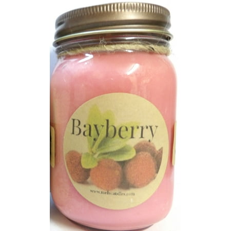 - Bayberry 16oz Country Jar Soy Candle Handmade with an Essential Oil Blend- Approximate Burn Time 144 Hours