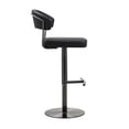 thumbnail image 5 of Home Square 32" Steel and Vegan Leather Barstool in Black - Set of 3, 5 of 10