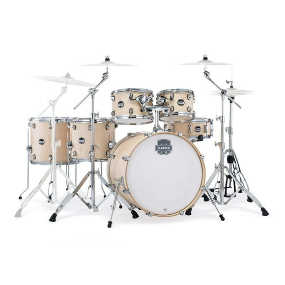 Batería Acústica Serie Mars 6 Piezas con Hardware MM529SF-6PCH-NW-S MAPEX beige 42x42x79