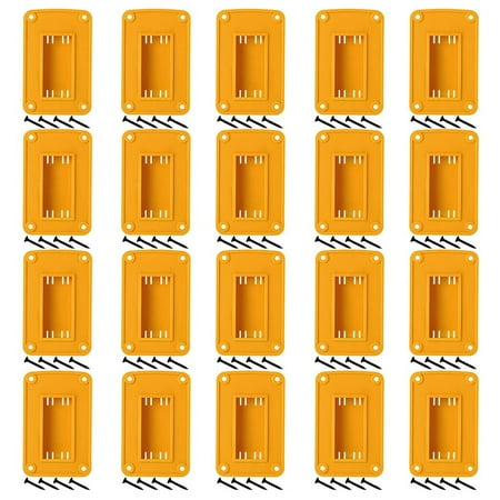 

20 Pack Tool Mount Tool Holders with Screws Drill Holder Wall Mount Drill Bit Case with 20V/ 12V MKM18