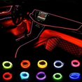 thumbnail image 2 of Luz Interior del coche, tubo de luz ambiental, tira de LED, lámpara de neón Flexible, tira de luces brillantes para la decoración del coche, parte interior Tan Jianjun unisex, 2 of 2