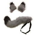 thumbnail image 1 of 3PCS Halloween Costume Props Artificial Fur Cosplay Prop Fox Ear and Tail Set, 1 of 8