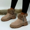 thumbnail image 5 of Thick Plush Snow Boots Women Faux Suede Non-slip Winter Shoes, 5 of 10