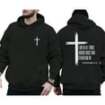 thumbnail image 5 of I Can Do All Things Through Christ Hoodie – Double Sided Unisex Christian Pullover with Cross Design, Faith Based Inspirational Graphic Hoodie for Daily Wear, 5 of 7