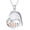 Animal 4, variant on 925 Sterling Silver Necklaces with Opal in the Animal Collection for Men and Women Sloth/Owl/Hedgehog/Bear/Chicken/Dinosaur/Elephant/Hamster/Koala/Capybara/Hen