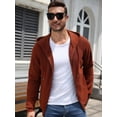 thumbnail image 5 of COOFANDY Men's Full Zip Hoodie Sweatshirt Jacket Casual Long Sleeve Hoodie Lightweight Warm Sweater Coat for Fall Winter Daily Wear, 5 of 9
