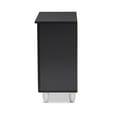 thumbnail image 4 of Baxton Studio Gisela Two-Tone Oak Wood 2-Door Shoe Cabinet in Dark Gray, 4 of 9