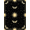 Black Gold, Pattern 3, variant on ODIKA Gothic Mystical Tarot Whimsical Round Witchy Motif Moth Shaped Refined for Home Office, Gaming Room, Under Desk, Non-Slip Chair-Friendly