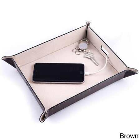 BEY-BERK INTERNATIONAL Bey Berk Leather Valet and Charging Station