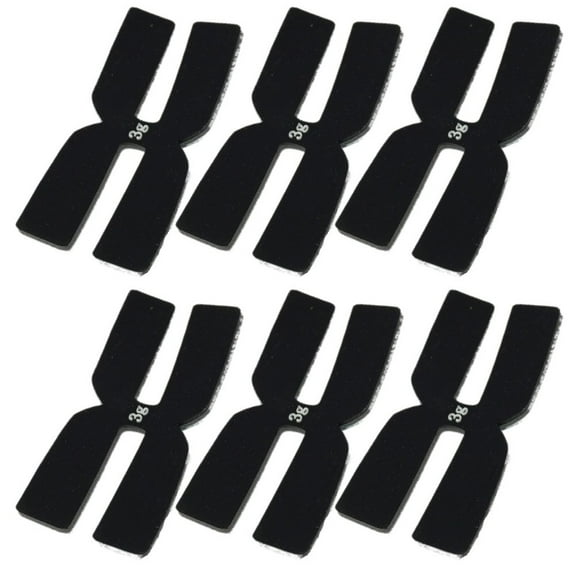 Fule 6pcs Silicone 3g Tennis Weight Tape Balance Strips Tennis Racket Weighted Sheet