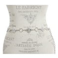 thumbnail image 2 of Ladies Rhinestone Fleur De Lis Metal Chain Belt, 2 of 2