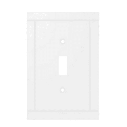 Liberty W44652-PW Craftsman Single Switch Cover Plate Pure White