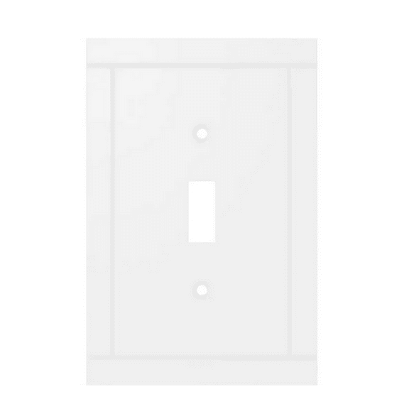 Liberty W44652-PW Craftsman Single Switch Cover Plate Pure White