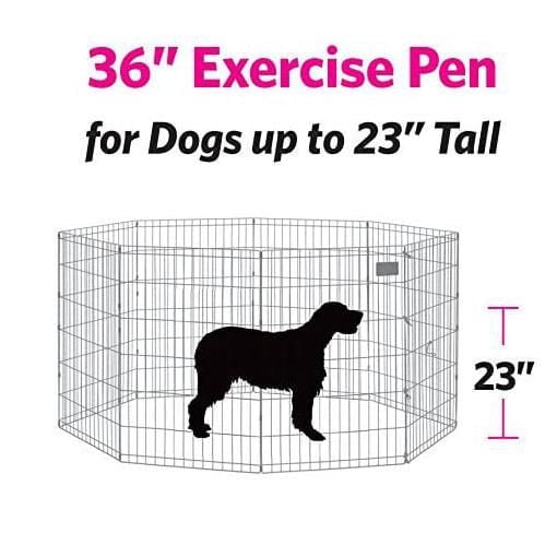 Midwest New World Exercise Pen Black 36"
