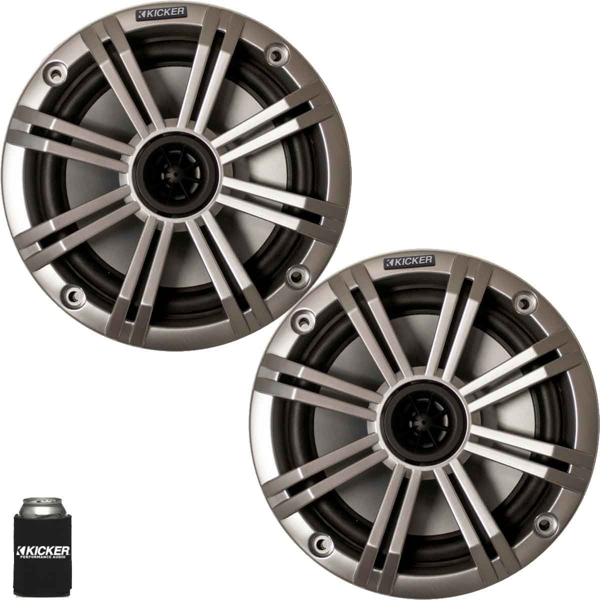 Pair Jensen MSX60CPR 6.5 Chrome Plated 75W Coaxial Speakers 