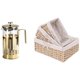 thumbnail image 1 of Olla de prensa francesa YONGSHENG 1000 ml Color crema/Dorado, 1 of 5