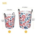 thumbnail image 5 of Fotbe Birds Flowers Laundry Basket with Handles, Waterproof Large Laundry Hamper, Wash Bag for Corner Dorm, Rolling Laundry Basket with Handles-Medium, 5 of 8