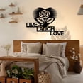 thumbnail image 4 of Stainless Steel Metal Wall Art Metal LOVE Wall Sign Family Wall Decor Rustic Letter Wall Decor Black Word Sculpture Housewarming Gift for Couple Wedding Gifts, 4 of 6