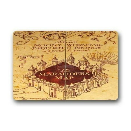 - DEYOU Harry Potter Marauders Map Cartoon Doormat Outdoor Indoor Floor Mats Non-Slip Bathroom Mats Size 23.6x15.7 Inch